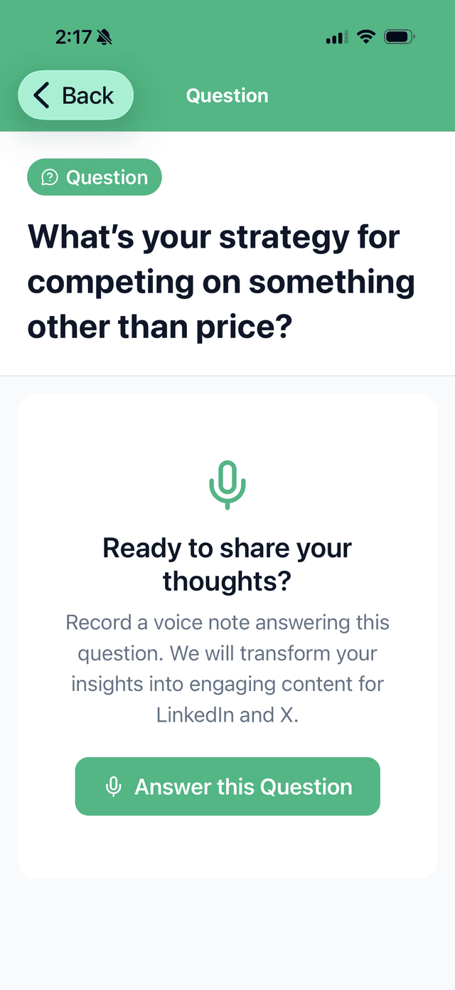 Daily Questions screenshot